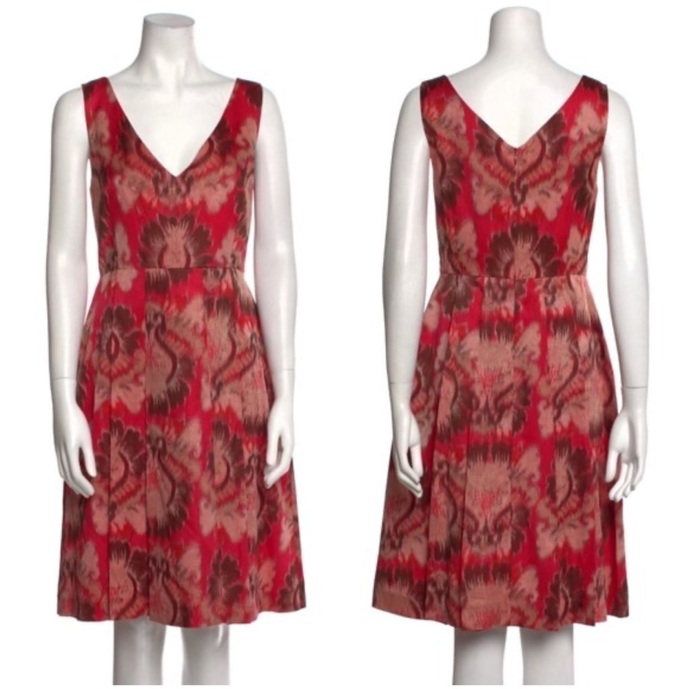 Tory Burch Silk Blend Watermelon Luau Dress size 12 D44